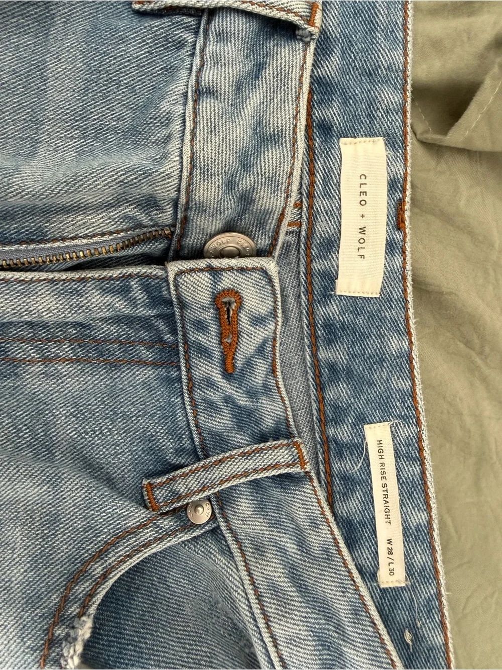High-Rise Light Blue Distressed Women’s Jeans